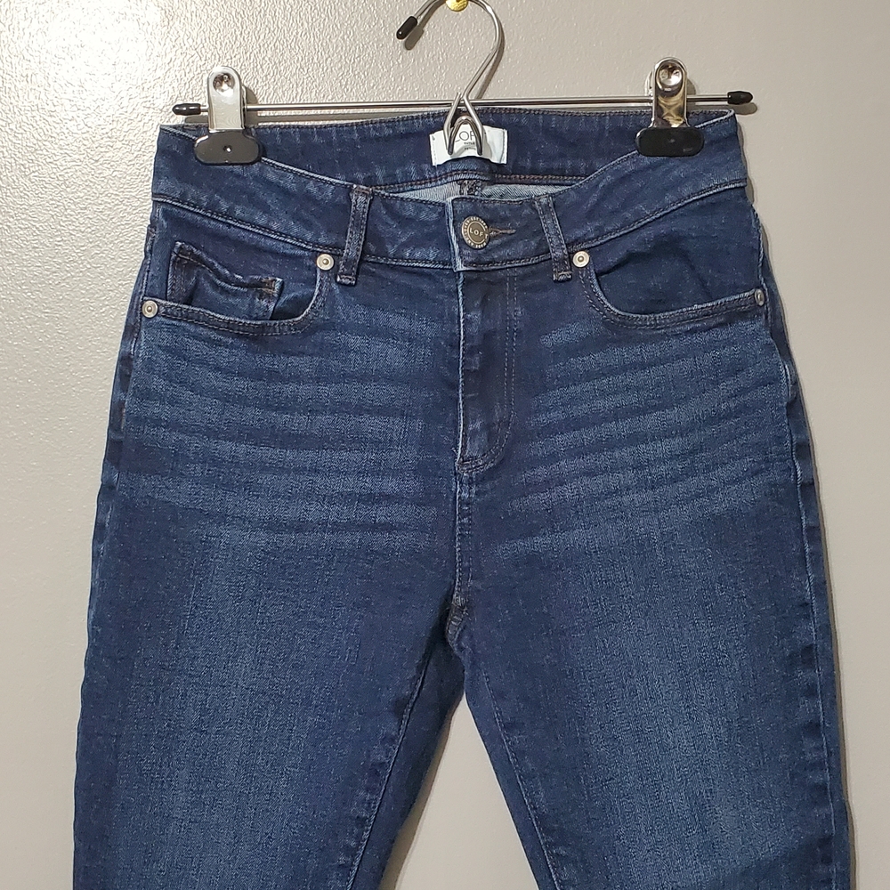LOFT Outlet Curvy Petite Women’s Skinny Jeans in Dark Blue Wash Size 0 - Picture 2 of 11
